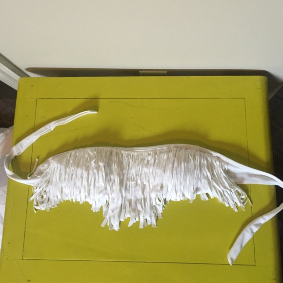 Fringe bathing suit top