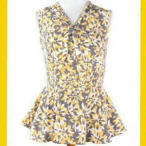 Yellow "Maybe Me" Peplum Top