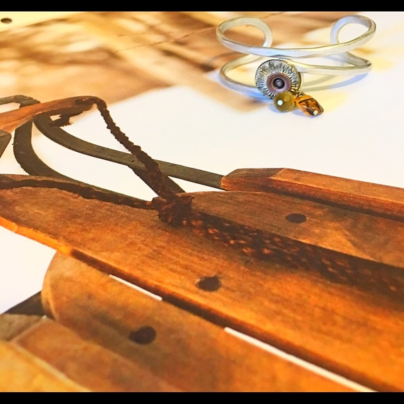 Artisan Made Silver Cuff - Picture 2 of 4