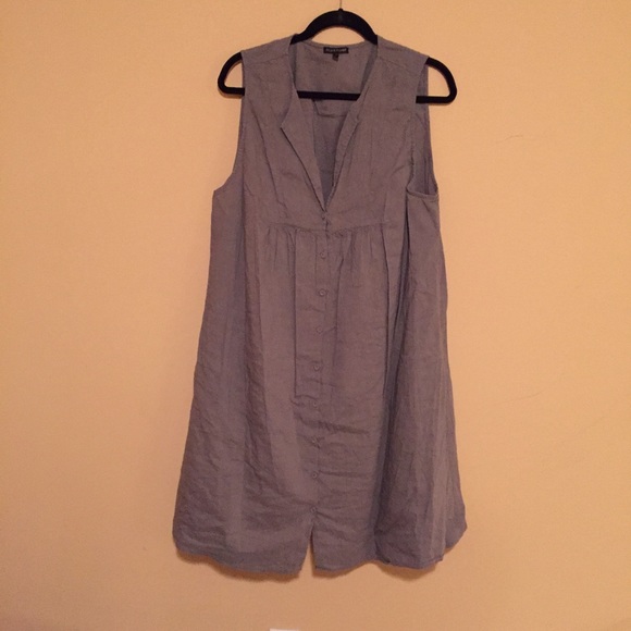 Eileen fisher gray sleeveless top XL