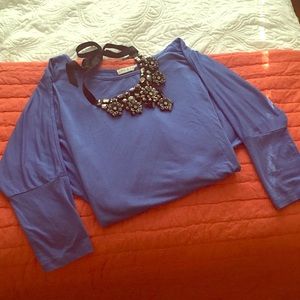 Light blue long sleeve tunic