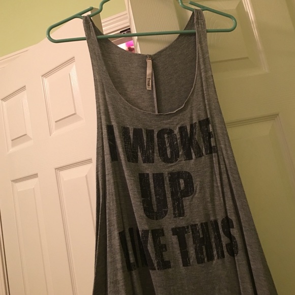 "I woke up like this" tank top