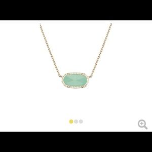 Elisa Pendant Necklace in mint
