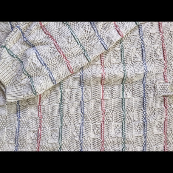 Vintage Button-neck Sweater