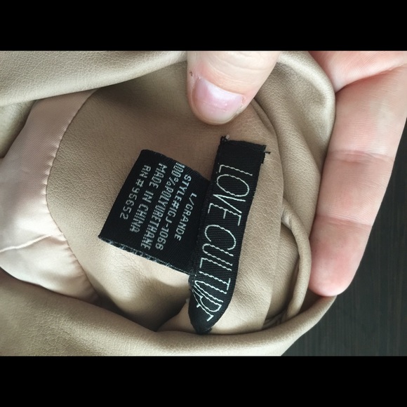 Blush Pink Studded Faux Leather Vest - Picture 4 of 4