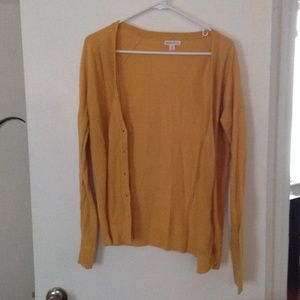 Mustard yellow cardigan