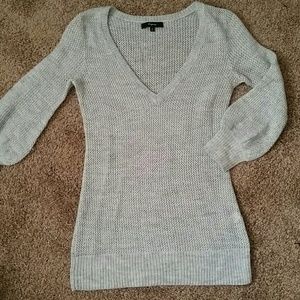 Express silver / gray sweater size small