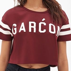 Garćon cropped top