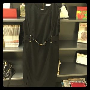 Black Calvin Klein dress.