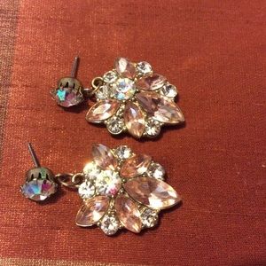 Coral Leaf Dangling Earrings