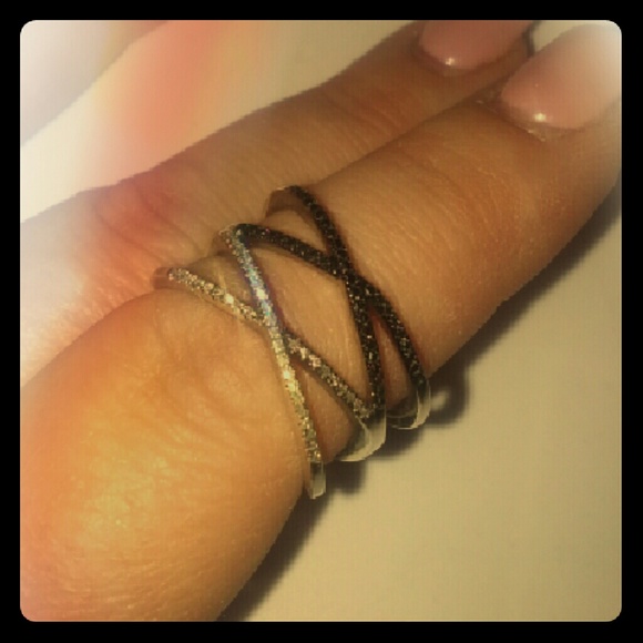 Chocolate and White Diamond Ring