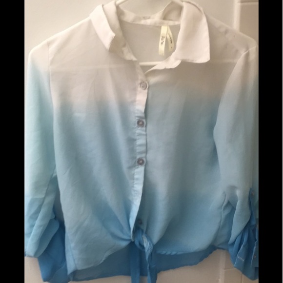 Ombre tie shirt
