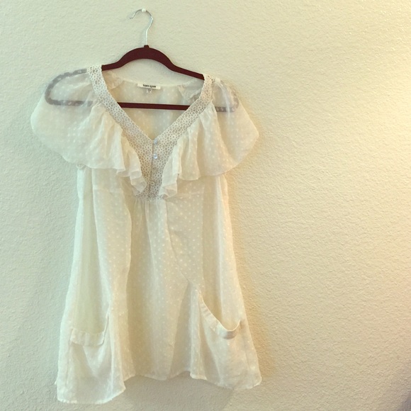 White| Creme Sheer dress| Tunic