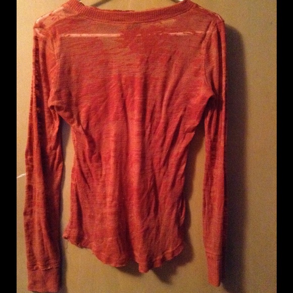 Orange Long Sleeve Vanity Shirt - Picture 2 of 2