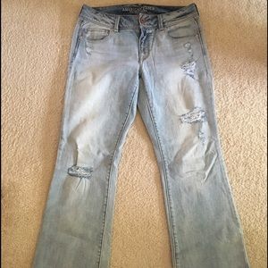 American Eagle distressed jeans sz 10 short
