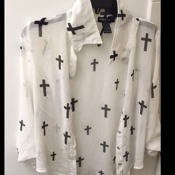 Button down cross shirt