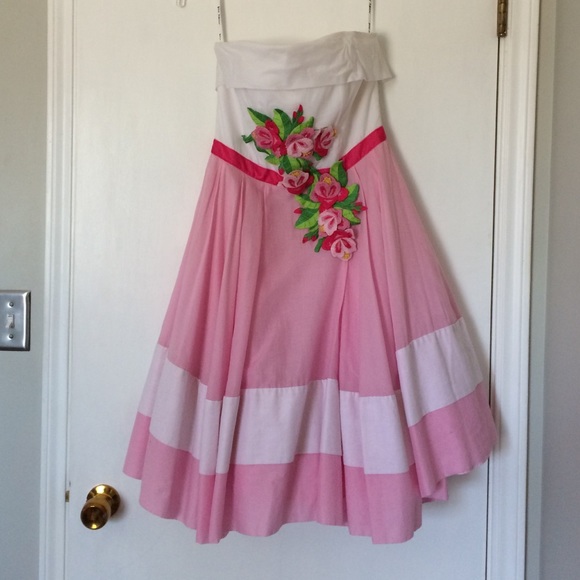 Betsy Johnson Pink Floral Dress