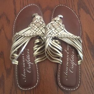 Gold AMERICAN EAGLE SANDAL