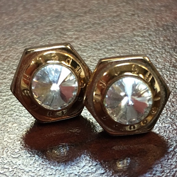 Henri Bendel rose gold studs