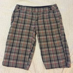 Plaid The Nirth Face golf/hiking shorts