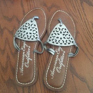 SILVER ANERICAN EAGLE SANDAL