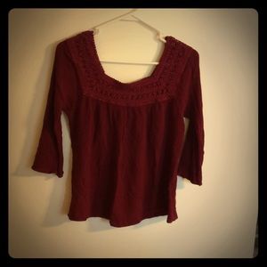 3 quarter sleeved top
