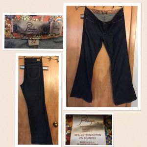 Paige "Bently" Wide Leg Jeans