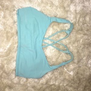 Baby blue lululemon sports bra
