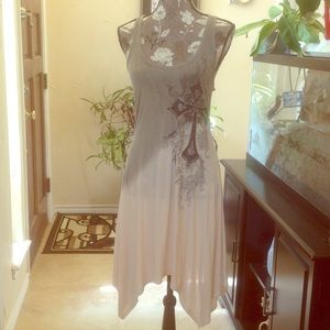 Dress with Embellished Cross