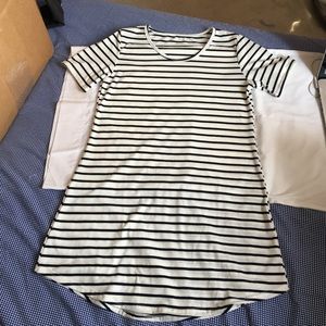 Black & White striped tshirt dress