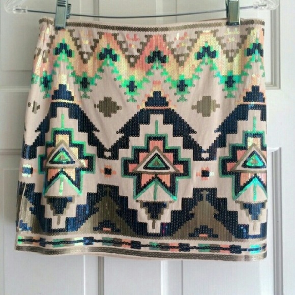 Express Sequin Skirt