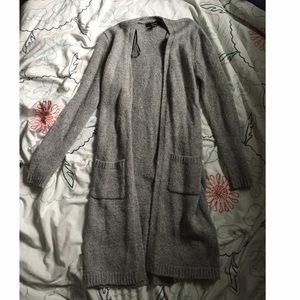 Long gray soft sweater