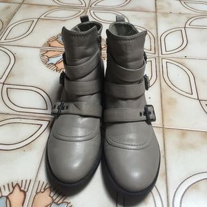 Grey Aldo Ankle Boots