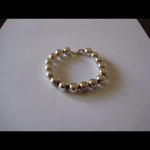 Tiffany & Co. 10mm Ball Bead Bracelet- 7.5"