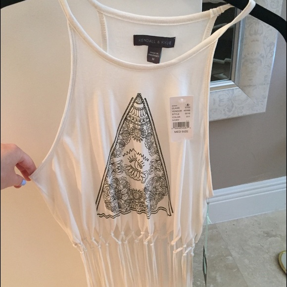 Kendall & Kylie for Pac Sun Fringe Cropped Tank