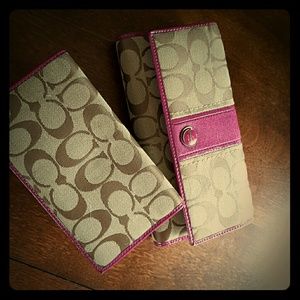 Coach Wallet & Check Book Insert