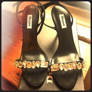 DUNE Suede Kitten Heel Shoes Size 8.5