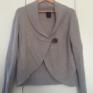 Heather Grey Knit Cardigan
