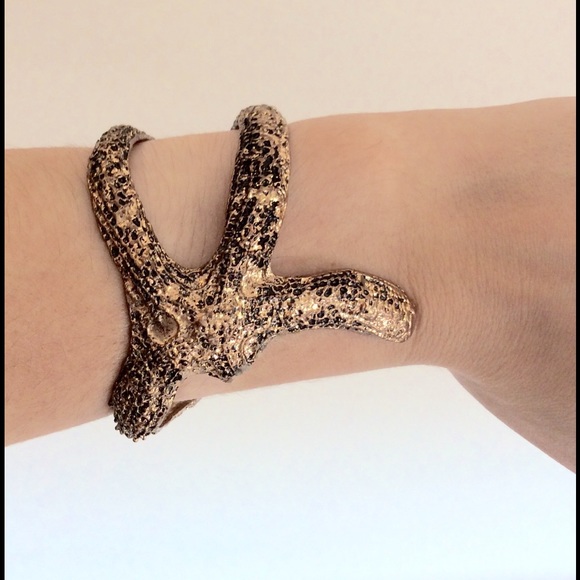 One of a kind antique starfish cuff