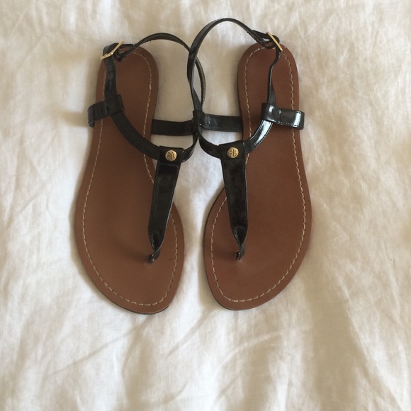 ralph lauren t strap sandals