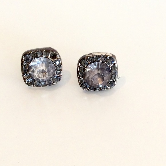 Silver studded earrings