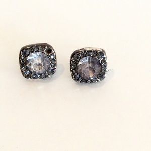 Silver studded earrings