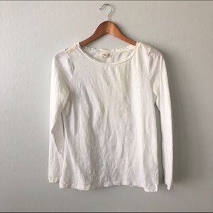 White Long Sleeved Tee