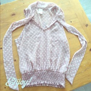 Purple Polka Dot Blouse