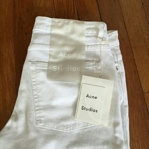 Acne Studios Row White Jeans