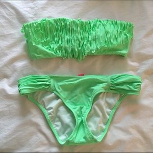 NWOT Victoria's Secret Fringe Bikini XS