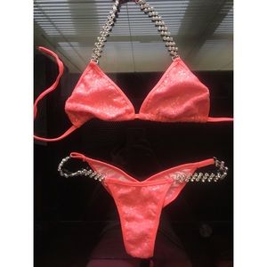 WaterBabies Coral Sequin Competition Bikini