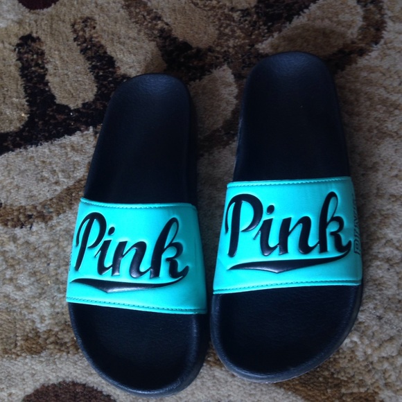 PINK slide on shoes