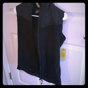 Fleece zip up vest