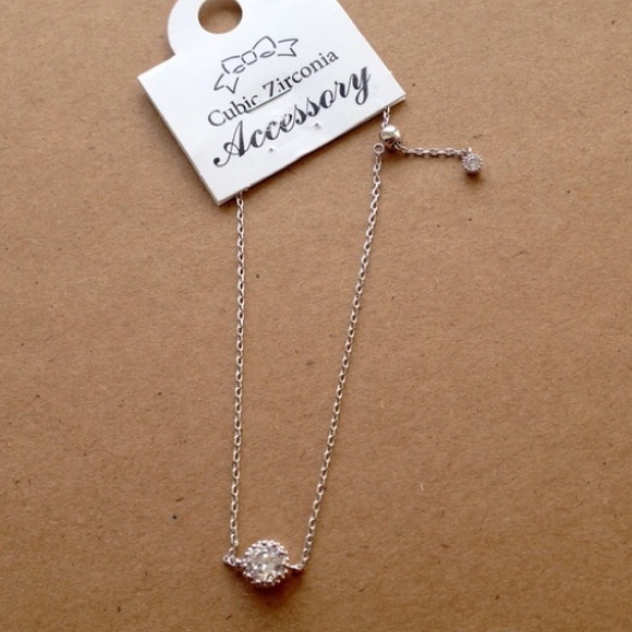 Cubic Zirconia Adjustable Bracelet